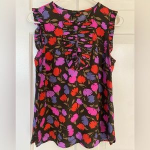 J Crew 100% Silk Blouse 4